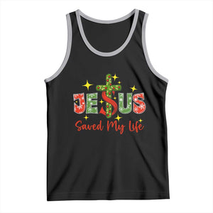 Jesus Christian Christmas Tank Top Religious Cross Bible Verse TS14 Black Athletic Heather Print Your Wear