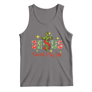 Jesus Christian Christmas Tank Top Religious Cross Bible Verse TS14 Deep Heather Print Your Wear