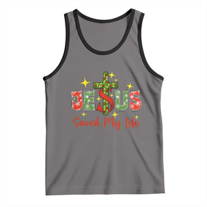 Jesus Christian Christmas Tank Top Religious Cross Bible Verse TS14 Deep Heather Black Print Your Wear