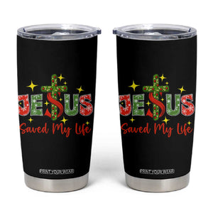 Jesus Christian Christmas Tumbler Cup Religious Cross Bible Verse TS14 Black Print Your Wear