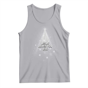 Christian Christmas Tank Top Jesus Loves You Bro TS14 Athletic Heather Print Your Wear