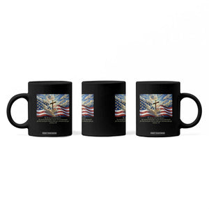 Jesus Christian Coffee Mug American Flag Religious Cross Bible Verse Faith Inspirational TS14 Print Your Wear