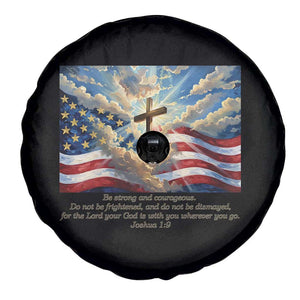 Jesus Christian Spare Tire Cover American Flag Religious Cross Bible Verse Faith Inspirational TS14 Print Your Wear