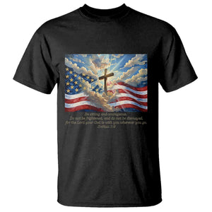Jesus Christian T Shirt American Flag Religious Cross Bible Verse Faith Inspirational TS14 Black Print Your Wear