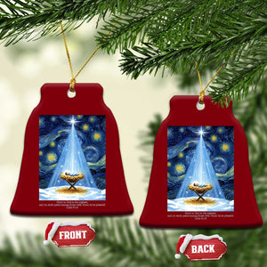 Christian Xmas Ceramic Ornament Nativity Scene Jeus Baby Starry Night Xmas TS14 Print Your Wear