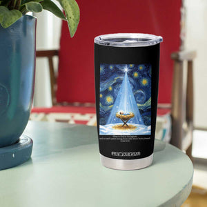 Christian Christmas Tumbler Cup Nativity Scene Jeus Baby Starry Night Xmas TS14 Print Your Wear