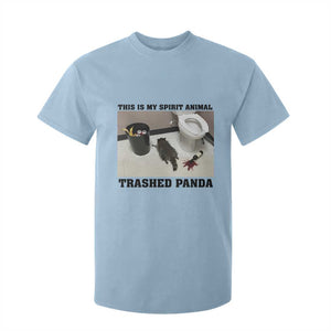 Trashed Panda T Shirt For Kid My Spirit Animal Funny Drunk Raccoon Meme TS14 Light Blue Print Your Wear