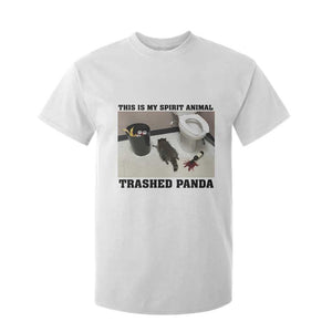 Trashed Panda T Shirt For Kid My Spirit Animal Funny Drunk Raccoon Meme TS14 White Print Your Wear