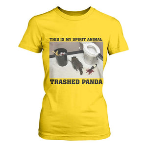 Trashed Panda T Shirt For Women My Spirit Animal Funny Drunk Raccoon Meme TS14 Daisy Print Your Wear