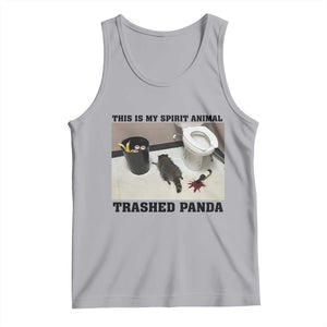 Trashed Panda Tank Top My Spirit Animal Funny Drunk Raccoon Meme TS14 Athletic Heather Print Your Wear