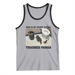 Trashed Panda Tank Top My Spirit Animal Funny Drunk Raccoon Meme TS14 Athletic Heather Black Print Your Wear