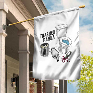 Trashed Panda Garden Flag Funny Drunk Racoon Meme TS14 Print Your Wear