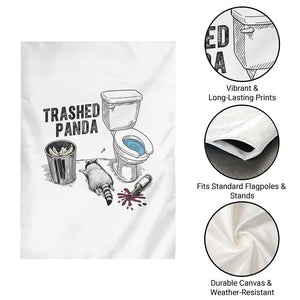 Trashed Panda Garden Flag Funny Drunk Racoon Meme TS14 Print Your Wear