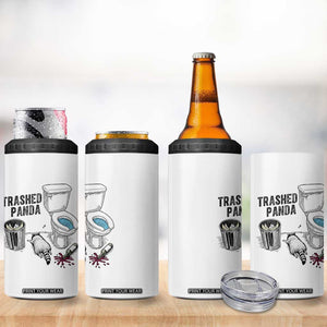 Trashed Panda 4 in 1 Can Cooler Tumbler Funny Drunk Racoon Meme TS14 Print Your Wear