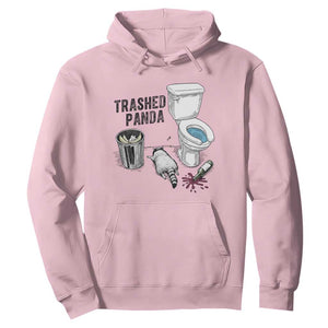 Trashed Panda Hoodie Funny Drunk Racoon Meme TS14 Light Pink Print Your Wear