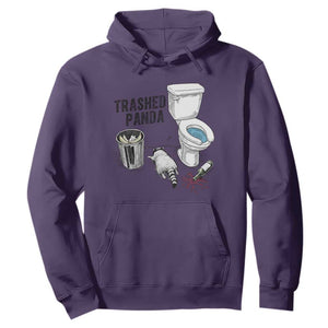 Trashed Panda Hoodie Funny Drunk Racoon Meme TS14 Purple Print Your Wear