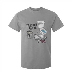 Trashed Panda T Shirt For Kid Funny Drunk Racoon Meme TS14 Sport Gray Print Your Wear