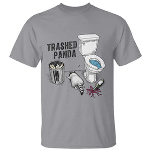 Trashed Panda T Shirt Funny Drunk Racoon Meme TS14 Sport Gray Print Your Wear