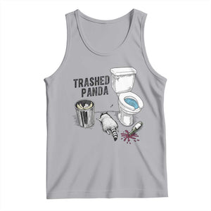 Trashed Panda Tank Top Funny Drunk Racoon Meme TS14 Athletic Heather Print Your Wear