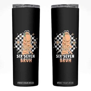 Marcus The Worm Meme Skinny Tumbler 67 Six Seven Gen Z Humor TS14 Black Print Your Wear