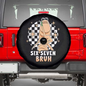 Marcus The Worm Meme Spare Tire Cover 67 Six Seven Gen Z Humor TS14 Black Print Your Wear