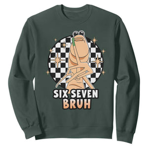 Marcus The Worm Meme Sweatshirt 67 Six Seven Gen Z Humor TS14 Dark Forest Green Print Your Wear