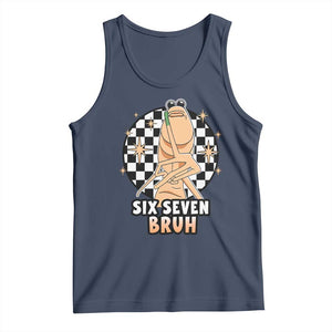 Marcus The Worm Meme Tank Top 67 Six Seven Gen Z Humor TS14 Navy Print Your Wear