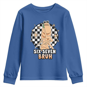 Marcus The Worm Meme Youth Sweatshirt 67 Six Seven Gen Z Humor TS14 Royal Blue Print Your Wear
