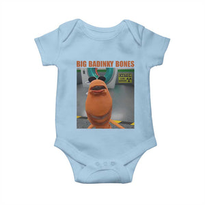 Marcus The Worm Meme Baby Onesie Big Badinky Bones TS14 Light Blue Print Your Wear