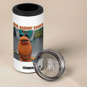 Marcus The Worm Meme 4 in 1 Can Cooler Tumbler Big Badinky Bones TS14 Print Your Wear