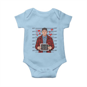Ed Gein Valentine Meme Baby Onesie Funny Horror Movie TS14 Light Blue Print Your Wear