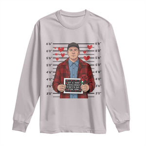 Ed Gein Valentine Meme Long Sleeve Shirt Funny Horror Movie TS14 Ice Gray Print Your Wear
