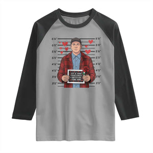 Ed Gein Valentine Meme Raglan Shirt Funny Horror Movie TS14 Sport Gray Black Print Your Wear