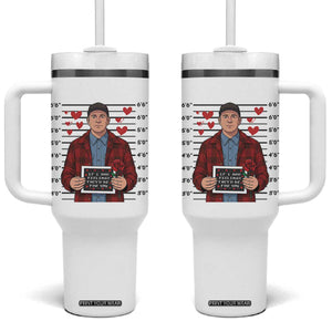 Ed Gein Valentine Meme Tumbler With Handle Funny Horror Movie TS14 One Size: 40 oz White Print Your Wear