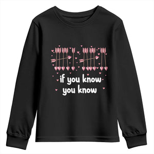 67 Valetines Meme Youth Sweatshirt Funny Six Seven If You Know TS14 Black Print Your Wear
