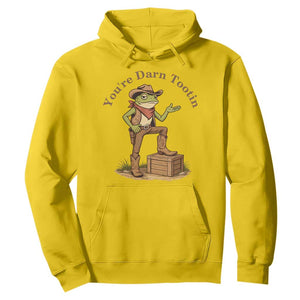 You're Darn Tootin Hoodie Funny Cowboy Frog Sarcastic Meme TS14 Daisy Print Your Wear