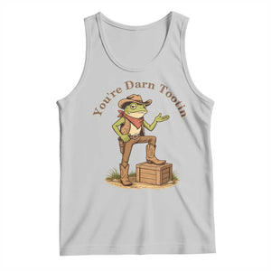 You're Darn Tootin Tank Top Funny Cowboy Frog Sarcastic Meme TS14 Ash Print Your Wear