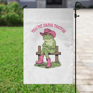 You're Darn Tootin Garden Flag Funny Cowgirl Frog Sarcastic Meme TS14 Print Your Wear