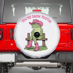 You're Darn Tootin Spare Tire Cover Funny Cowgirl Frog Sarcastic Meme TS14 White Print Your Wear