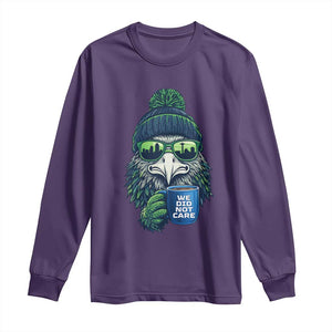 We Did Not Care Long Sleeve Shirt Seattle Championship Quote TS14 Purple Print Your Wear