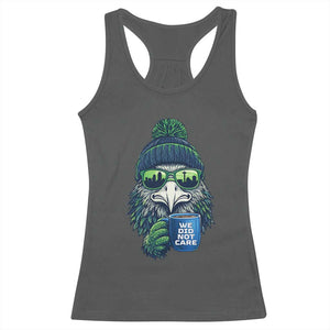 We Did Not Care - Racerback Tank Top - Seattle Championship Quote TS14 Dark Heather Print Your Wear
