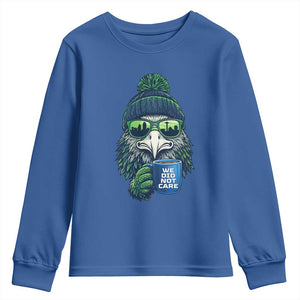 We Did Not Care Youth Sweatshirt Seattle Championship Quote TS14 Royal Blue Print Your Wear