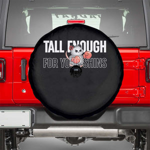 Tall Enough For Your Shins Spare Tire Cover Funny Possum Boxing Meme TS14 Black Print Your Wear