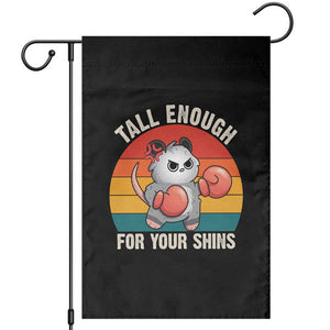Tall Enough For Your Shins Garden Flag Funny Possum Meme TS14 Black Print Your Wear