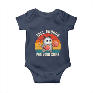 Tall Enough For Your Shins Baby Onesie Funny Possum Meme TS14 Navy Print Your Wear