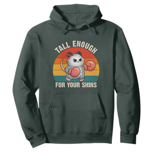 Tall Enough For Your Shins Hoodie Funny Possum Meme TS14 Dark Forest Green Print Your Wear