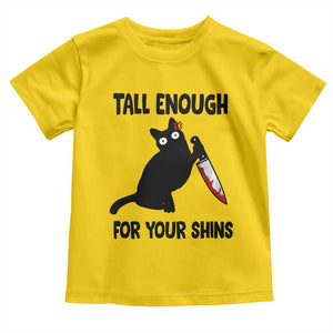 Tall Enough For Your Shins Toddler T Shirt Funny Cat Sarcastic Meme TS14 Daisy Print Your Wear