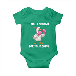 Tall Enough For Your Shins Baby Onesie Funny Goose Sarcastic Meme TS14 Irish Green Print Your Wear