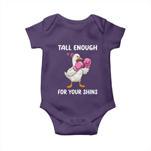 Tall Enough For Your Shins Baby Onesie Funny Goose Sarcastic Meme TS14 Purple Print Your Wear