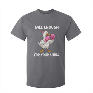 Tall Enough For Your Shins T Shirt For Kid Funny Goose Sarcastic Meme TS14 Charcoal Print Your Wear